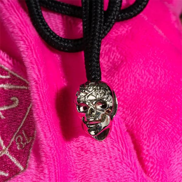 Multi-pocket d20 Dice Bag - Hot Pink & Beige