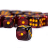 Red & Black (Blood Prince) - 12mm D6 pips