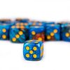 Blue & Red - 12mm D6 pips