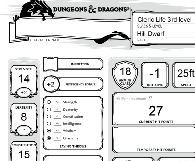 Free Pre Generated Characters