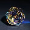 30mm Rainbow Crystal d20