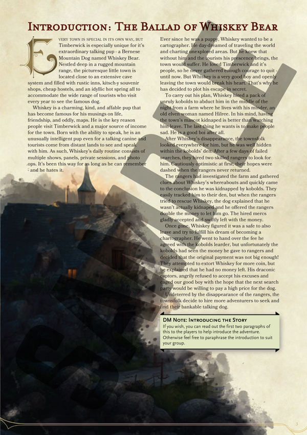 You Meet In A Tavern - A First Level Adventure