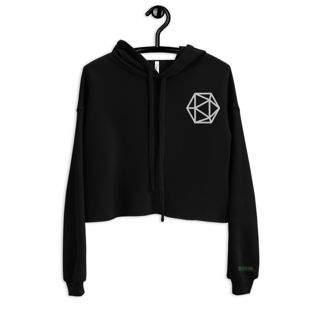 I'd Rather Be Playing D&D crop hoodie