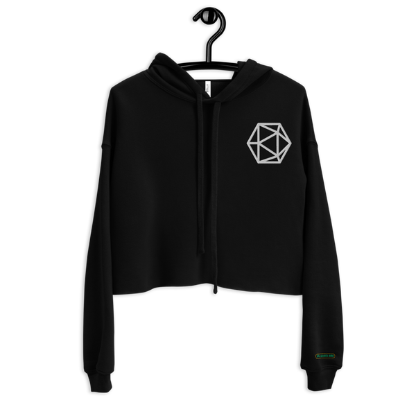 I'd Rather Be Playing D&D crop hoodie