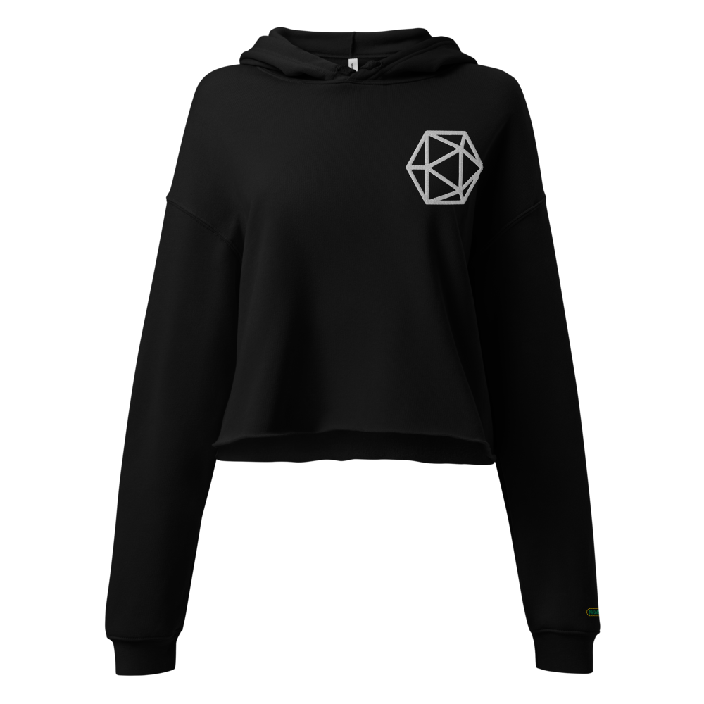I'd Rather Be Playing D&D crop hoodie