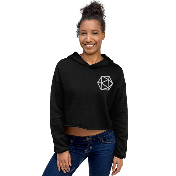 I'd Rather Be Playing D&D crop hoodie