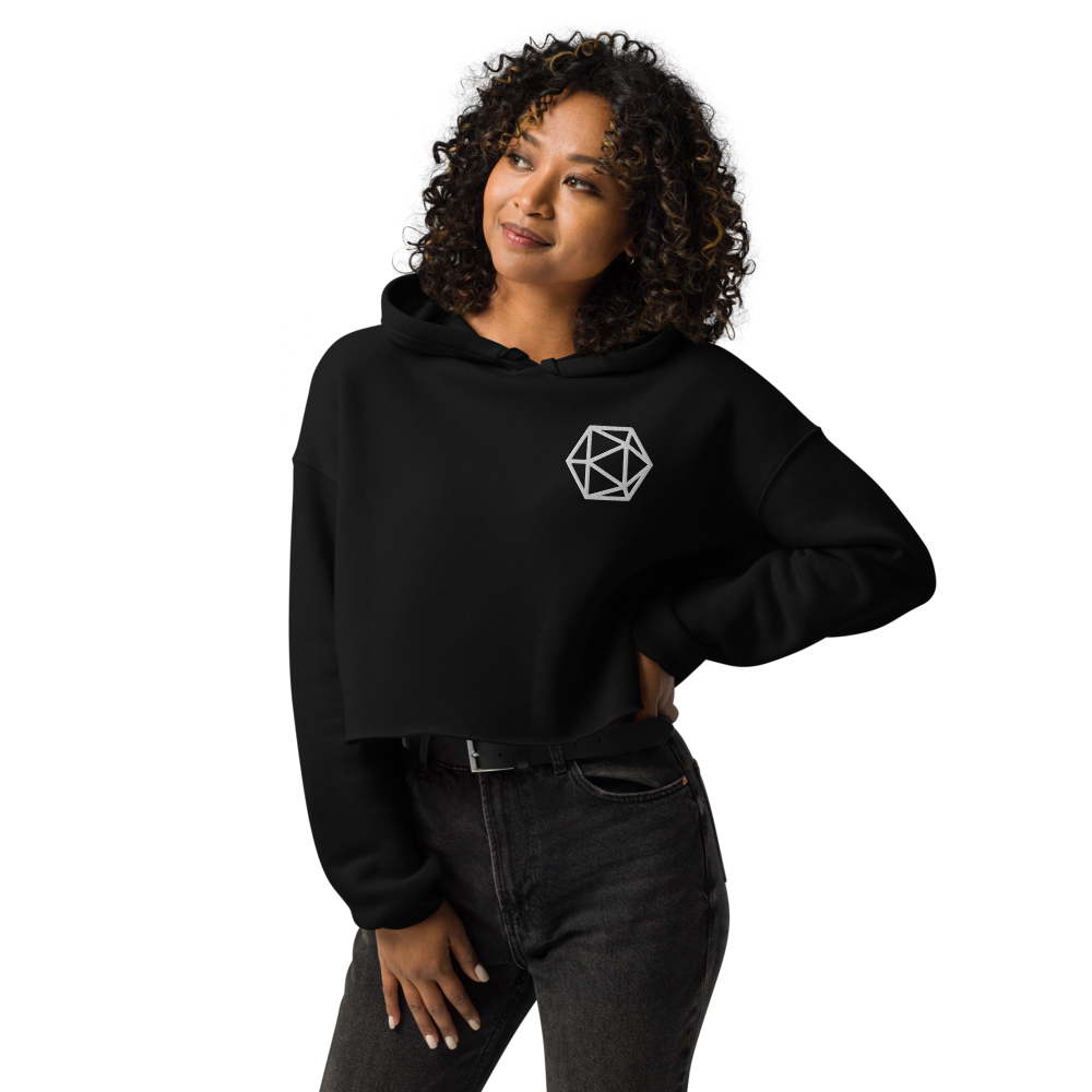 I'd Rather Be Playing D&D crop hoodie