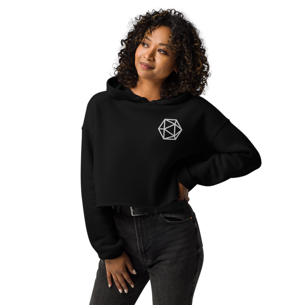 I'd Rather Be Playing D&D crop hoodie