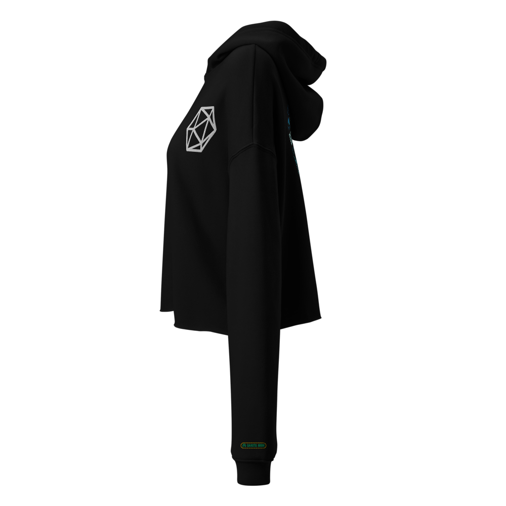 I'd Rather Be Playing D&D crop hoodie