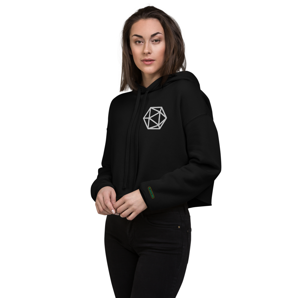 I'd Rather Be Playing D&D crop hoodie