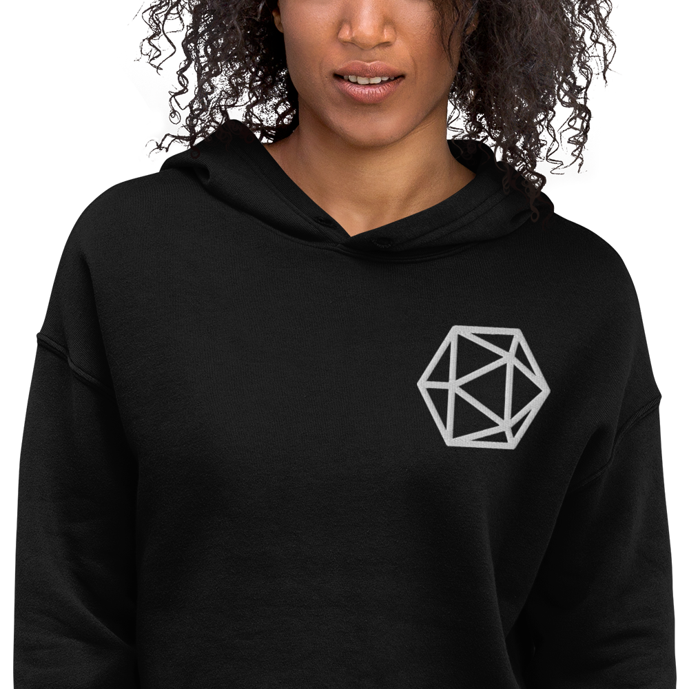 I'd Rather Be Playing D&D crop hoodie