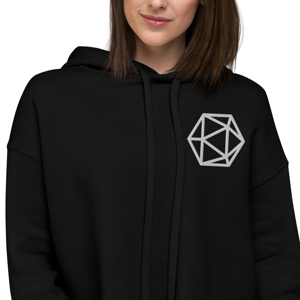 I'd Rather Be Playing D&D crop hoodie