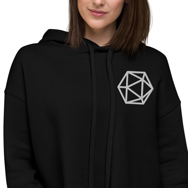 I'd Rather Be Playing D&D crop hoodie