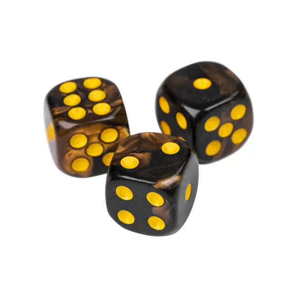Bronze & Black (Corruption) - 12mm D6 pips