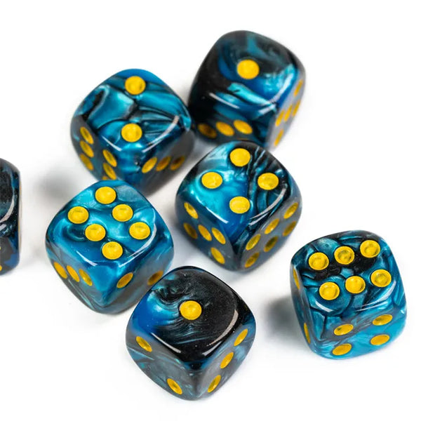 Blue & Navy - 12mm D6 pips