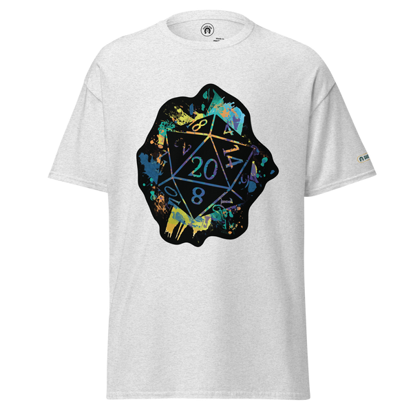 Rainbow Splash d20 - classic tee