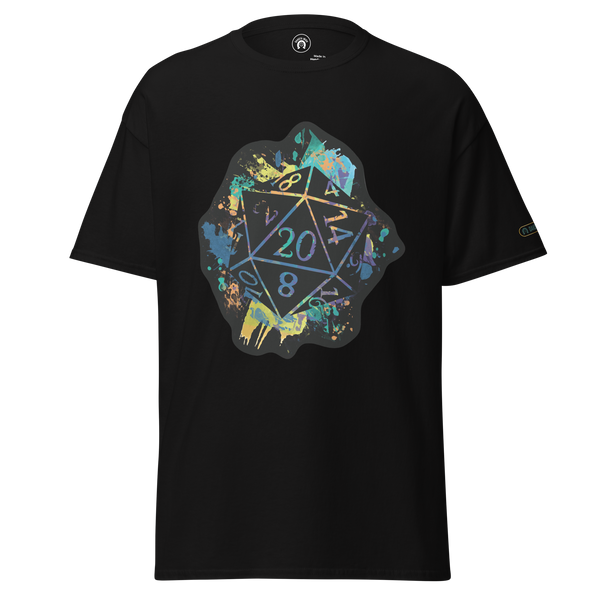Rainbow Splash d20 - classic tee