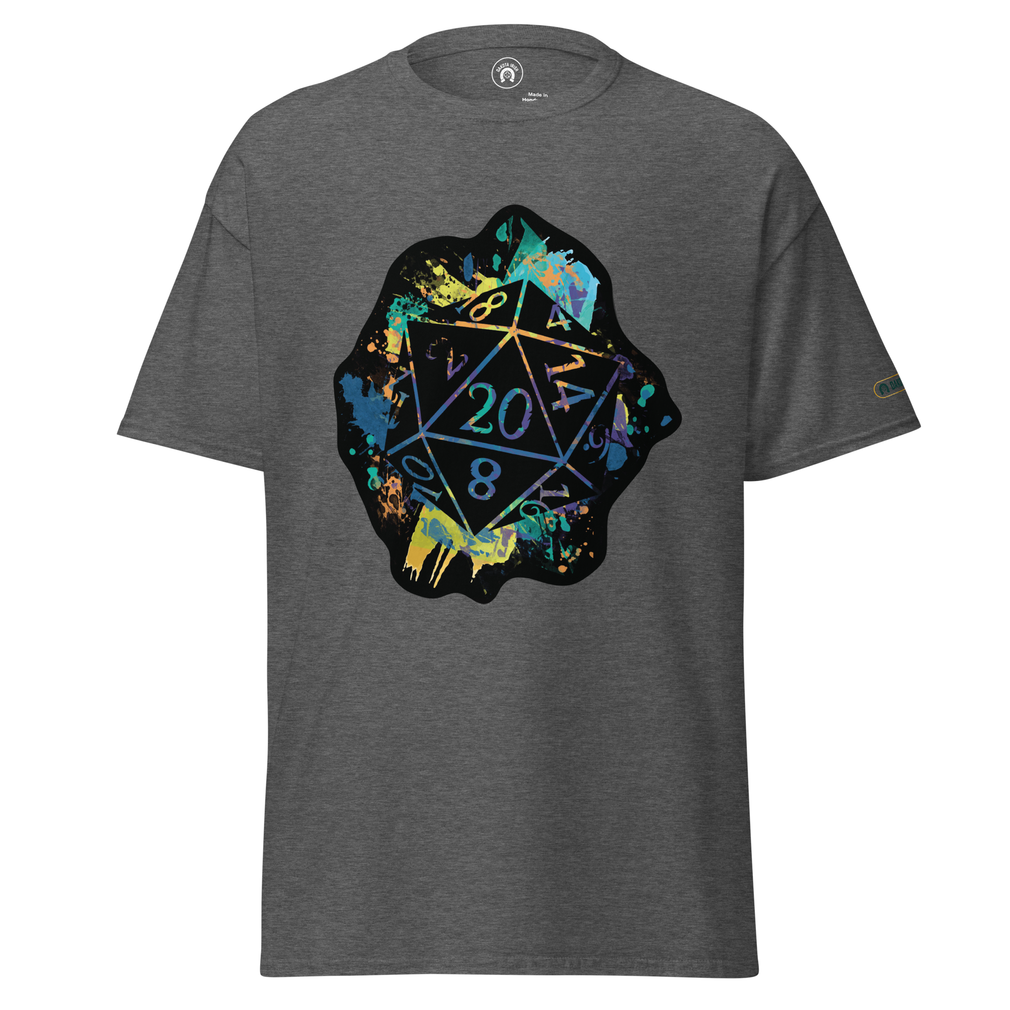 Rainbow Splash d20 - classic tee