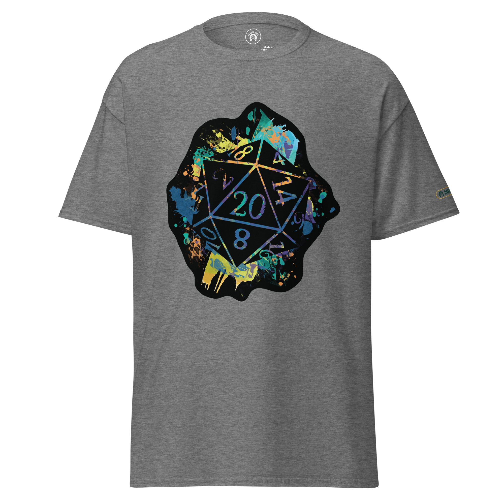 Rainbow Splash d20 - classic tee