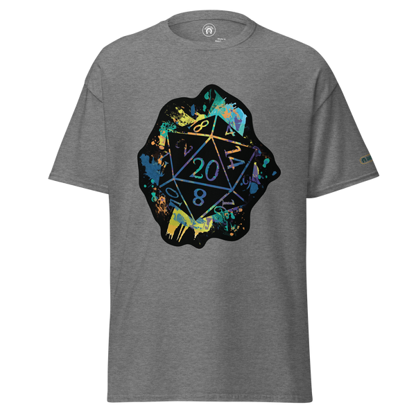 Rainbow Splash d20 - classic tee