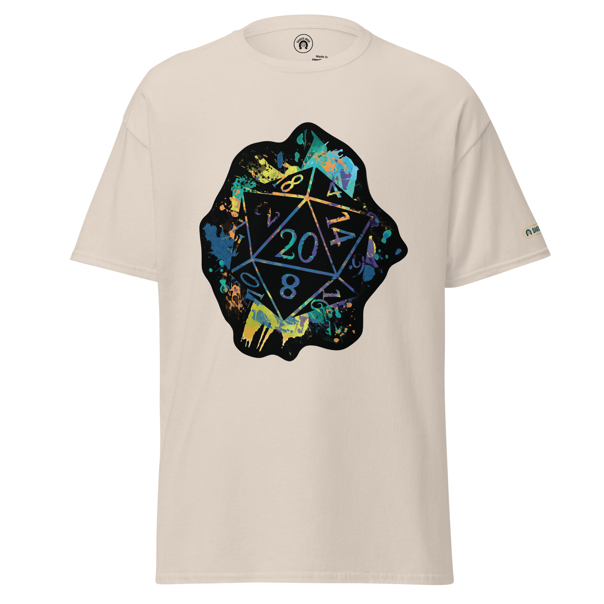 Rainbow Splash d20 - classic tee