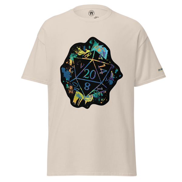 Rainbow Splash d20 - classic tee