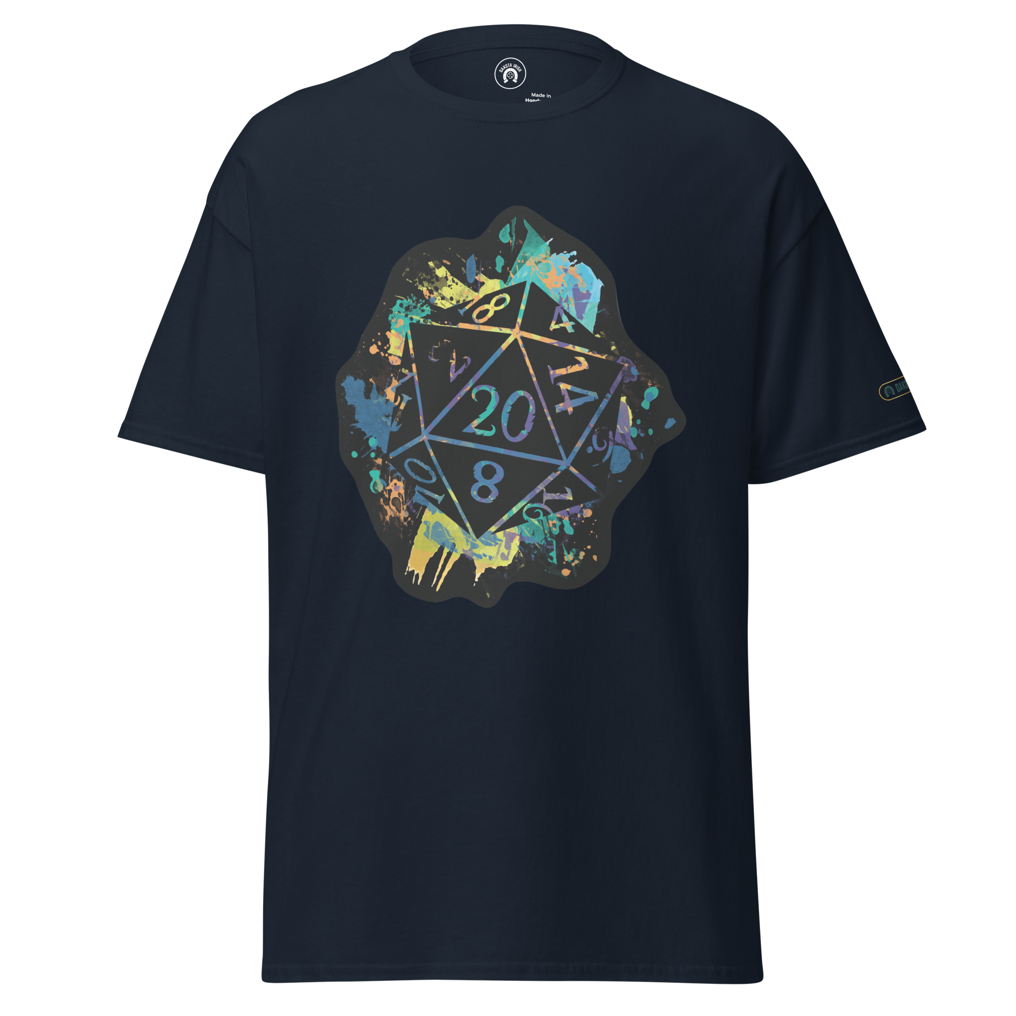 Rainbow Splash d20 - classic tee