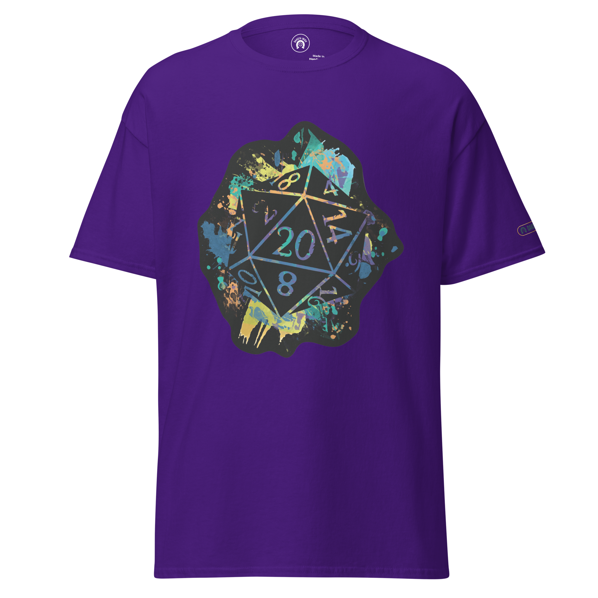 Rainbow Splash d20 - classic tee
