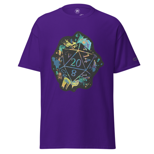 Rainbow Splash d20 - classic tee