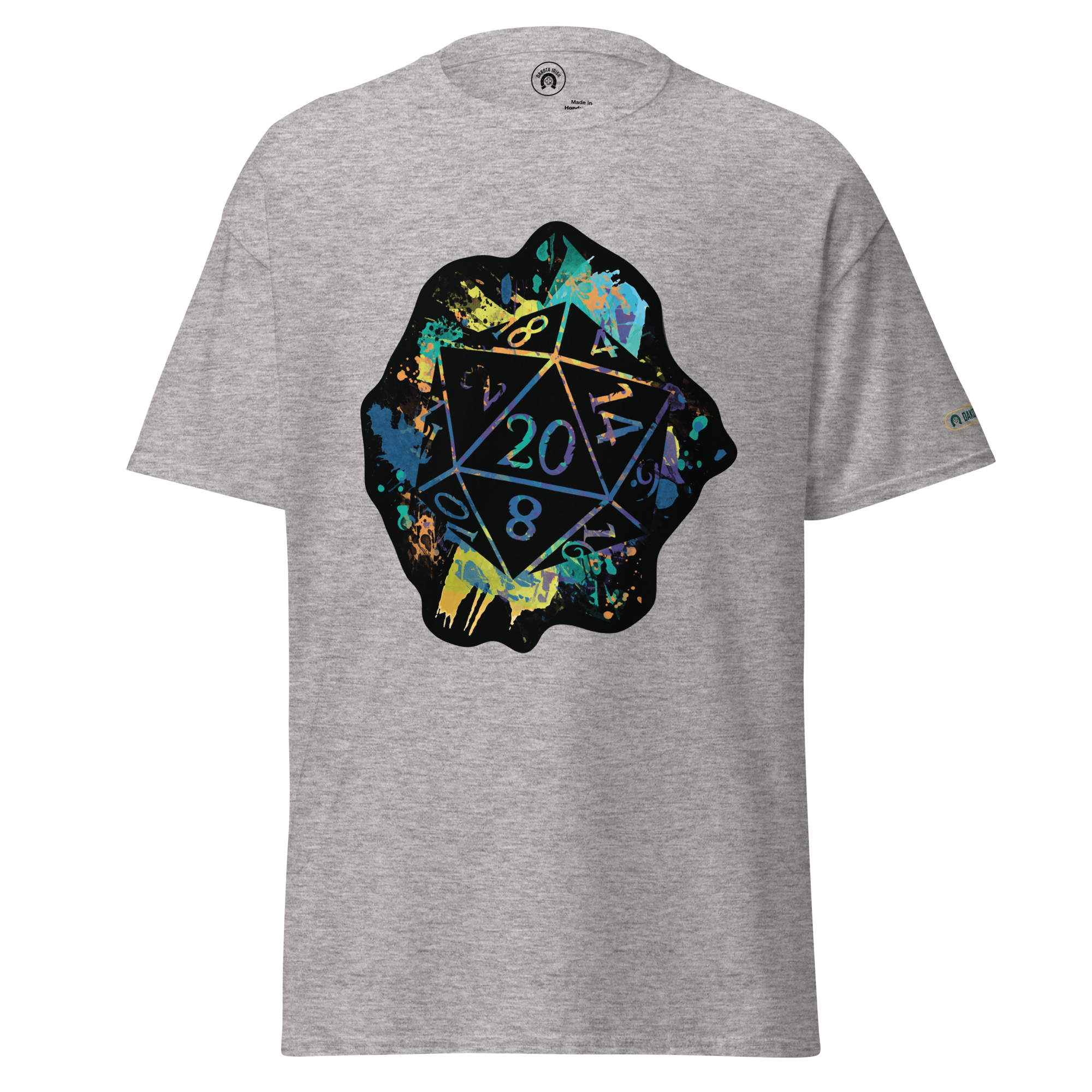 Rainbow Splash d20 - classic tee