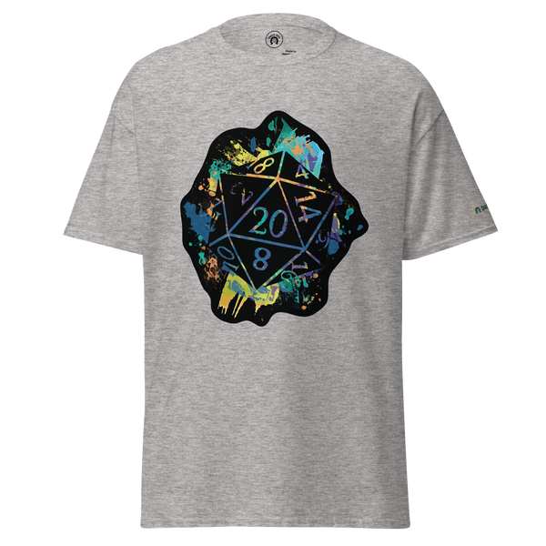 Rainbow Splash d20 - classic tee