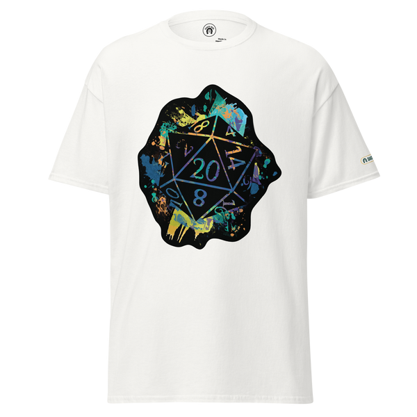 Rainbow Splash d20 - classic tee