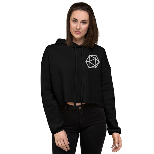 I'd Rather Be Playing D&D crop hoodie